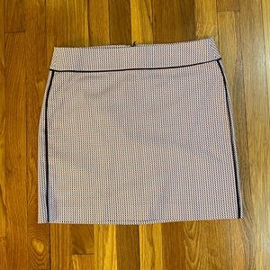 Ann Taylor red, white & blue print skirt